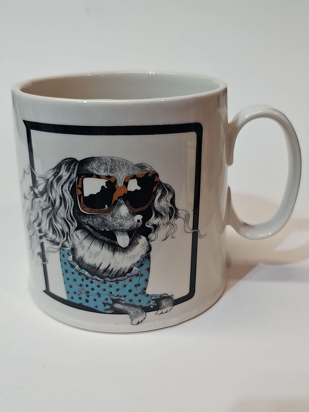 Anthropologie Florence Balducci Animal Alphabet Monogram "D" Mug - Dog
